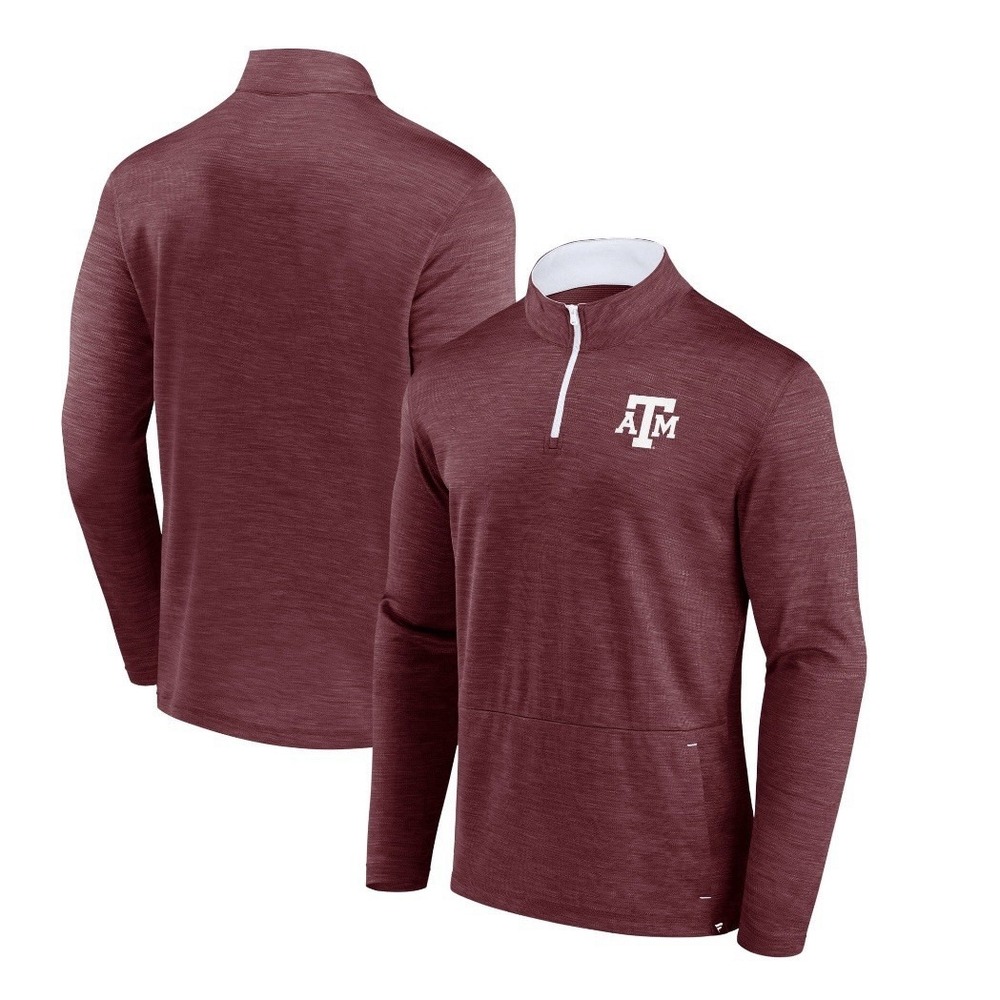 Men's Small‎ Fanatics Maroon Texas A&M Aggies Classic Homefield Quarter-Zip Top